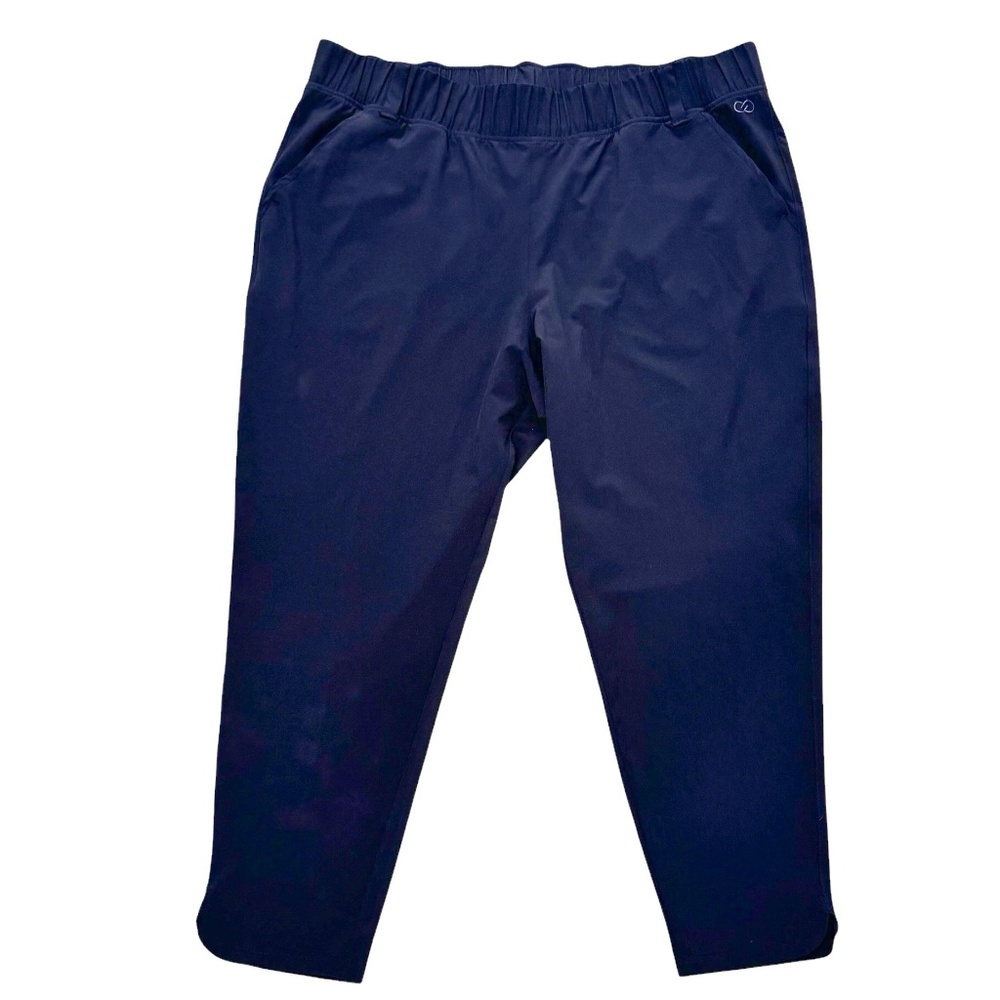 CALIA BY CARRIE UNDERWOOD BLACK JOURNEY CROPPED PANTS WITH NOTCHED BOTTOMS